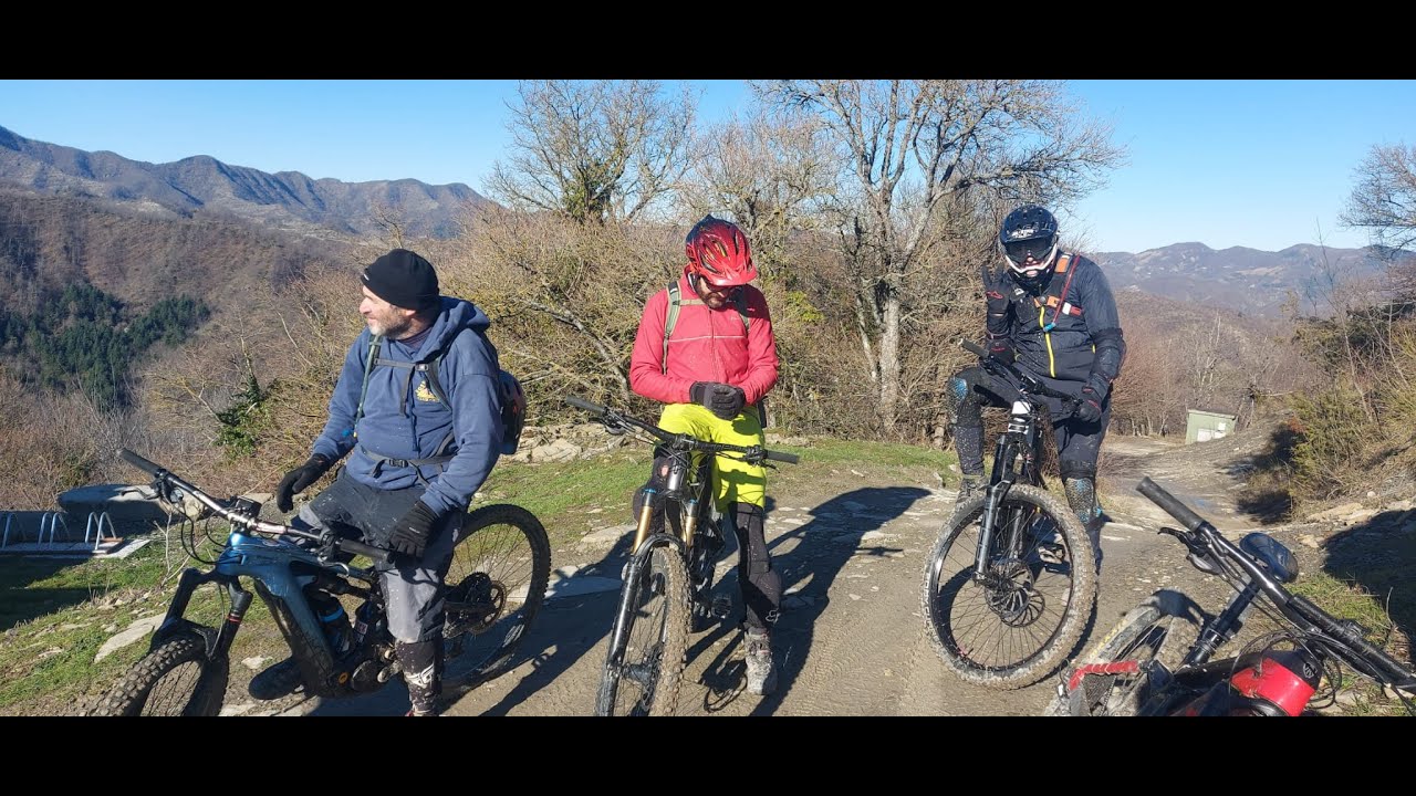 Palazzuolo sul Senio PS1 e PS2 con gli amici romagnoli Enduro MTB 13 01 2024