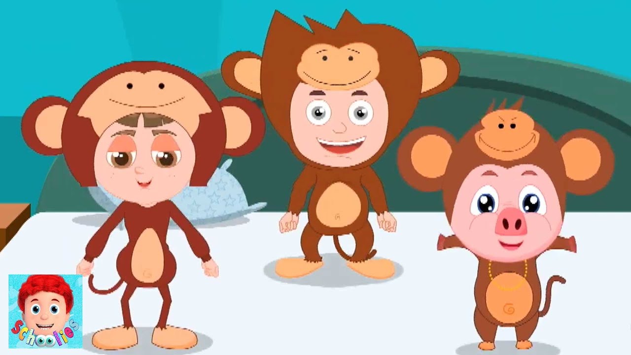 Cinque Piccole Scimmie + Di Più Filastrocche per I Bambini Dell'Asilo