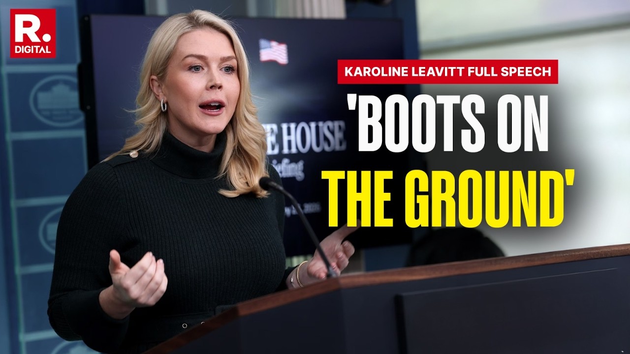 US-Israel Iran War: Karoline Leavitt Repeats 'Talks' Claim, Issues Threat To Iran | Trump