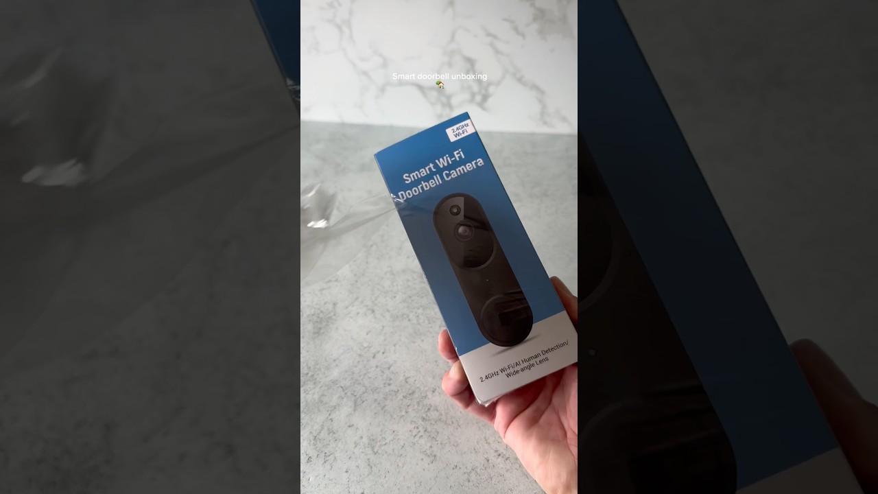 Smart doorbell unboxing 🏡 #doorbell #camera #doorcam #unboxing #asmr #asmrvideos #wifi #fyp
