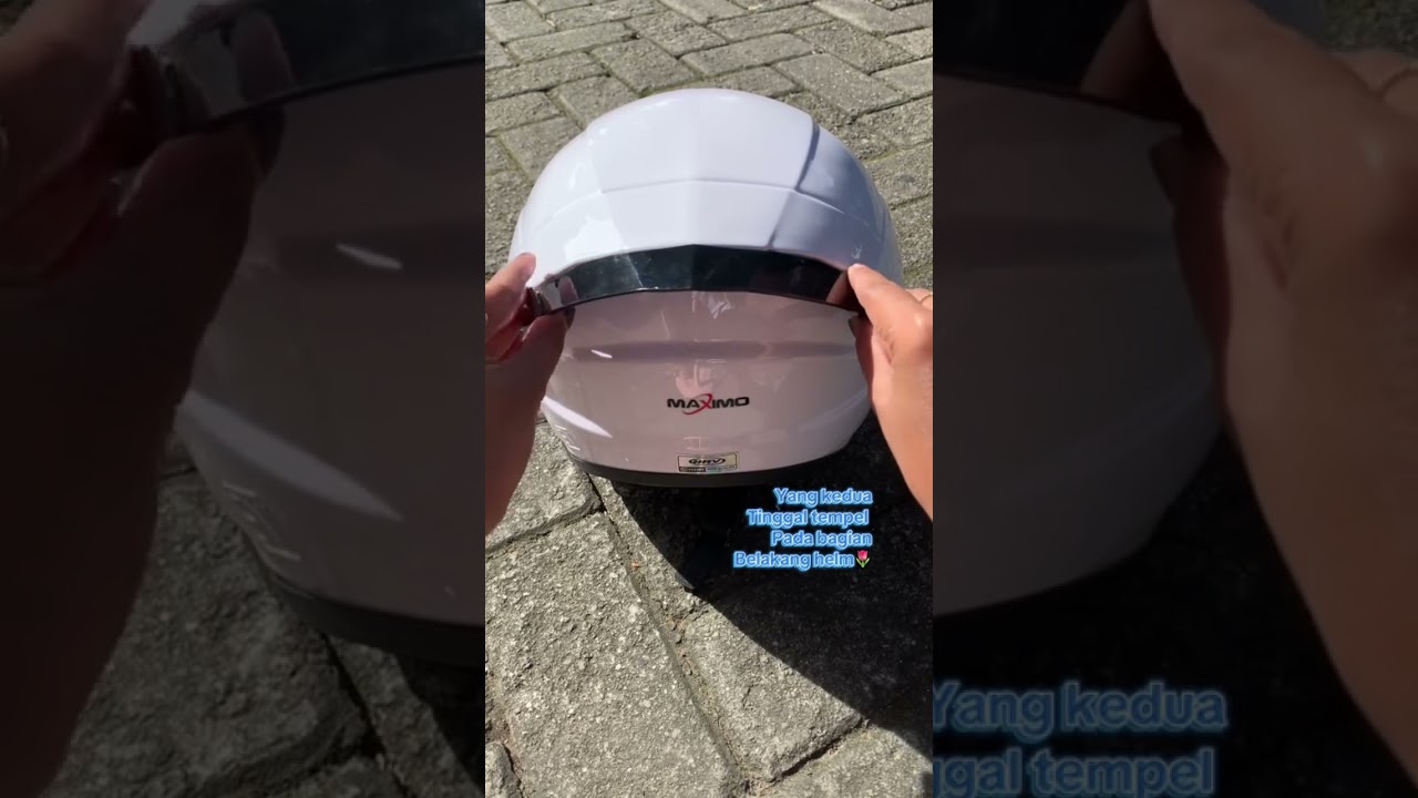 Tutorial memasang spoiler pada helm HRV maximo #helmsni #helmets #helmkeren #helmet #helmviral