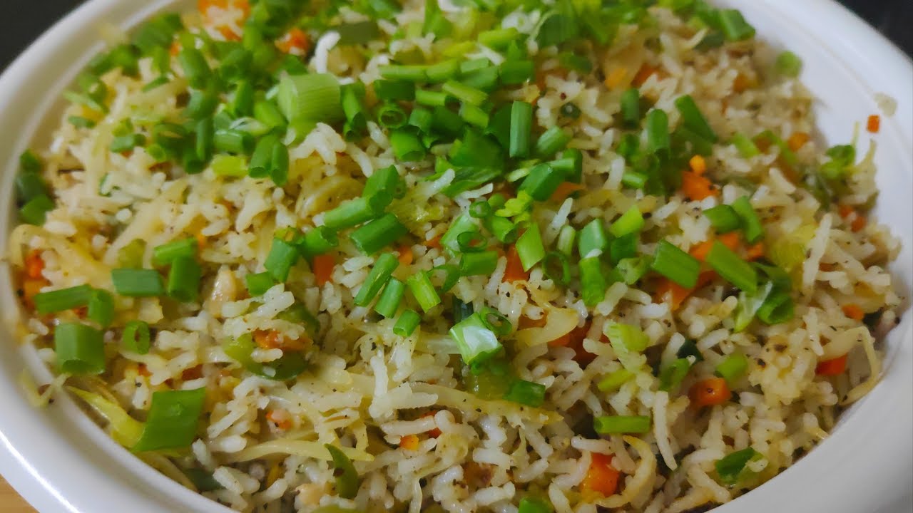vegetable fried rice without sauce இப்படி செஞ்சு பாருங்க | Healthy no sauce veg fried rice
