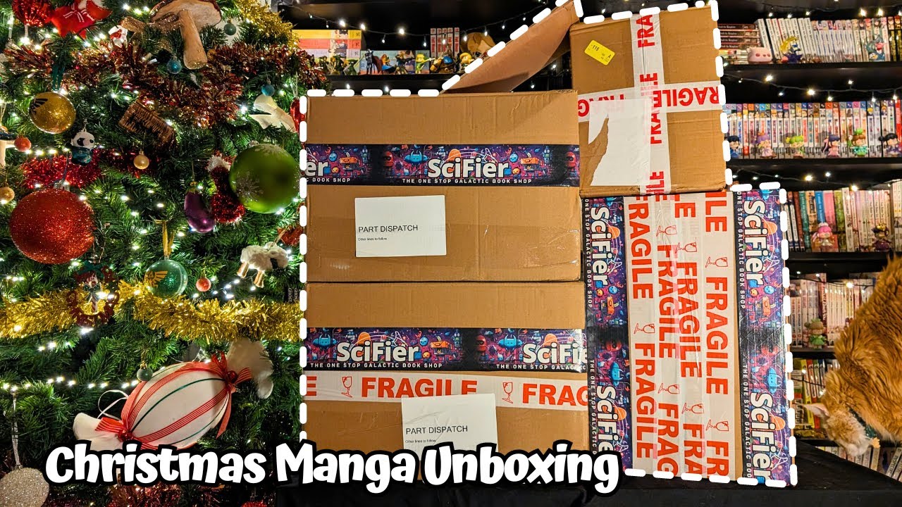 🎄Unboxing My Crazy Massive Christmas Haul ᕦ(ò_óˇ)ᕤ ~ SciFier Manga Unboxing 100+ Volumes🎄