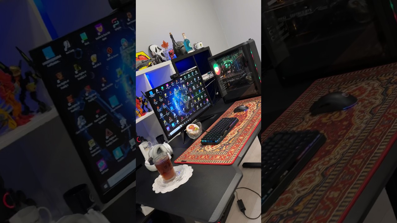 Stanowisko gamingowe na Dzień Babci😎 #gamer #komputer #gaming