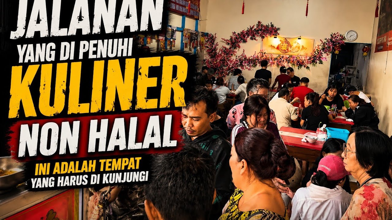 Sepanjang jalan penuh Kuliner Non HALAL, ke Singkawang harus ke jalan ini. Nasi Campur Aliongnya 👍