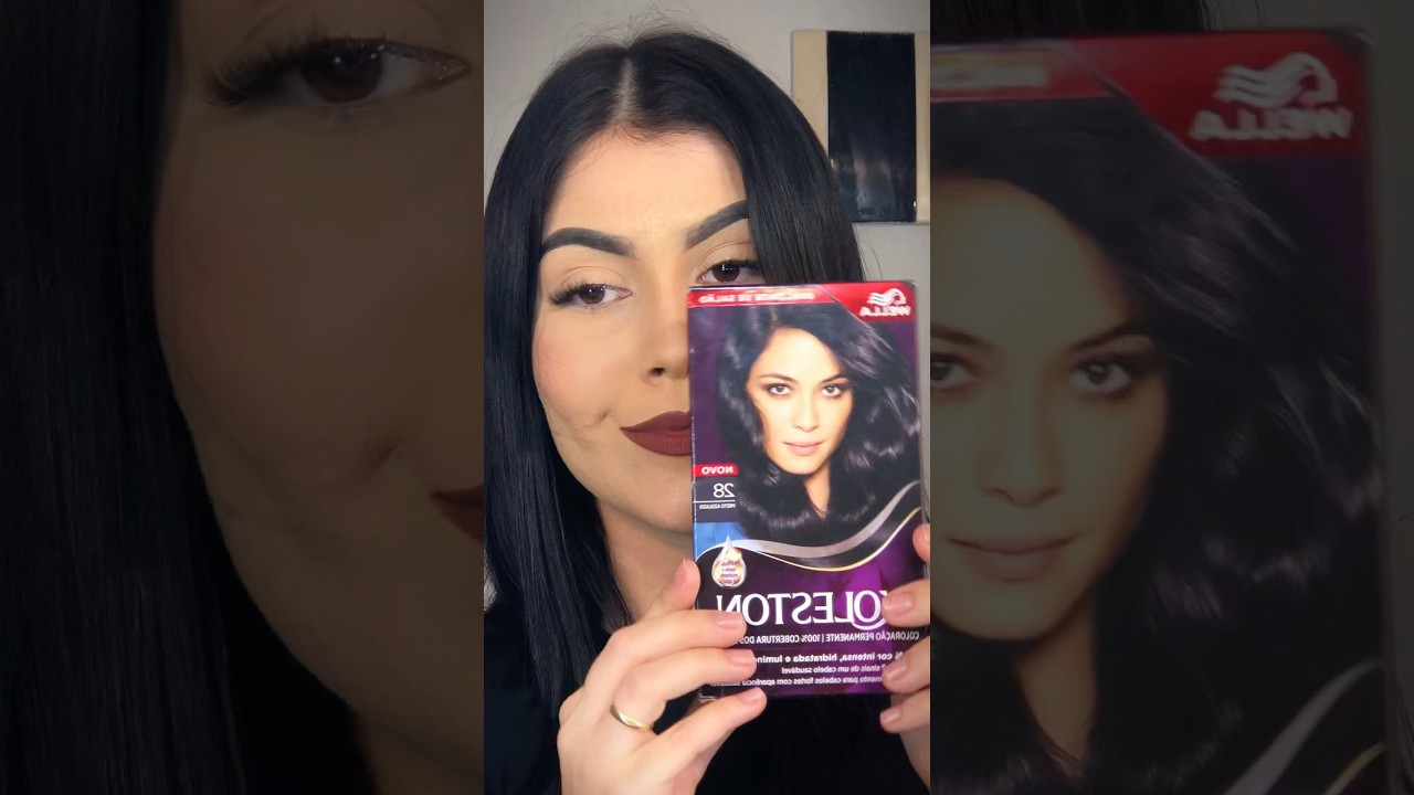 Pintando o cabelo de preto azulado em casa✨ #shorts #cabelo #pretoazulado