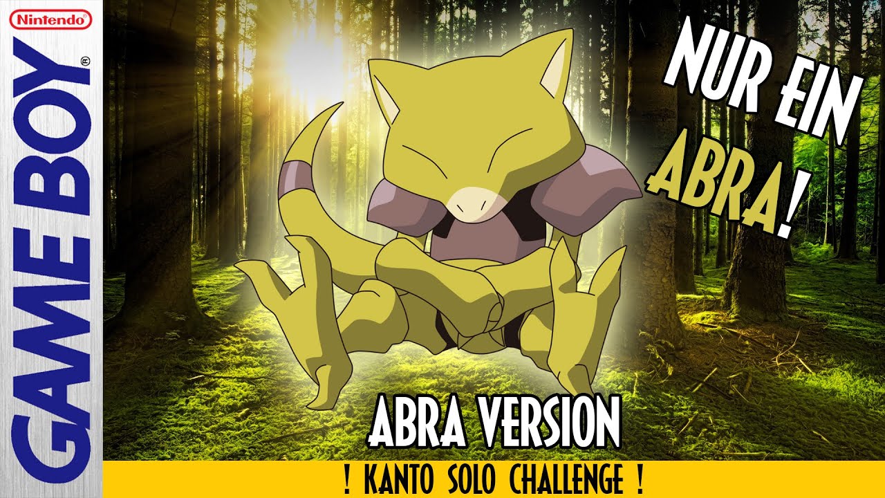 Kann man NUR mit ABRA Pokemon Blau & Rot durchspielen?