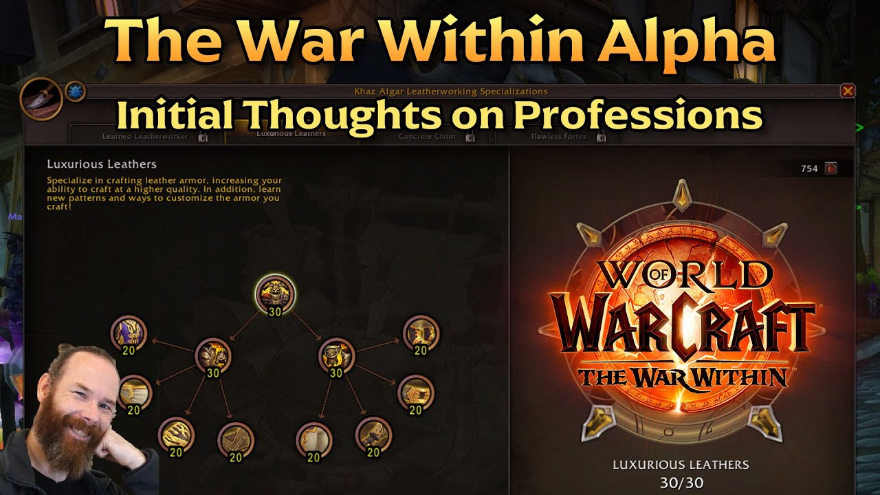 The War Within Alpha - Initial Thoughts on Professions & Gold Making in WoW