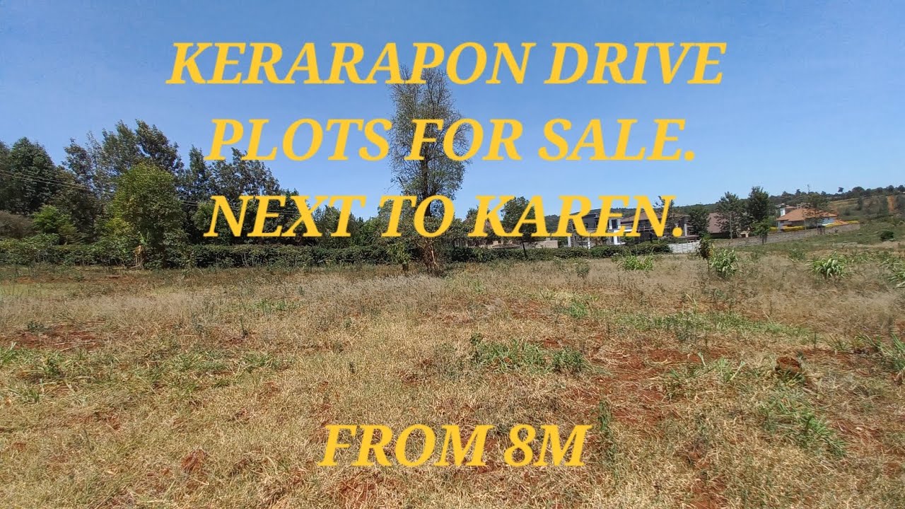 Build your Home Next to Karen. Kerarapon Drive Plots