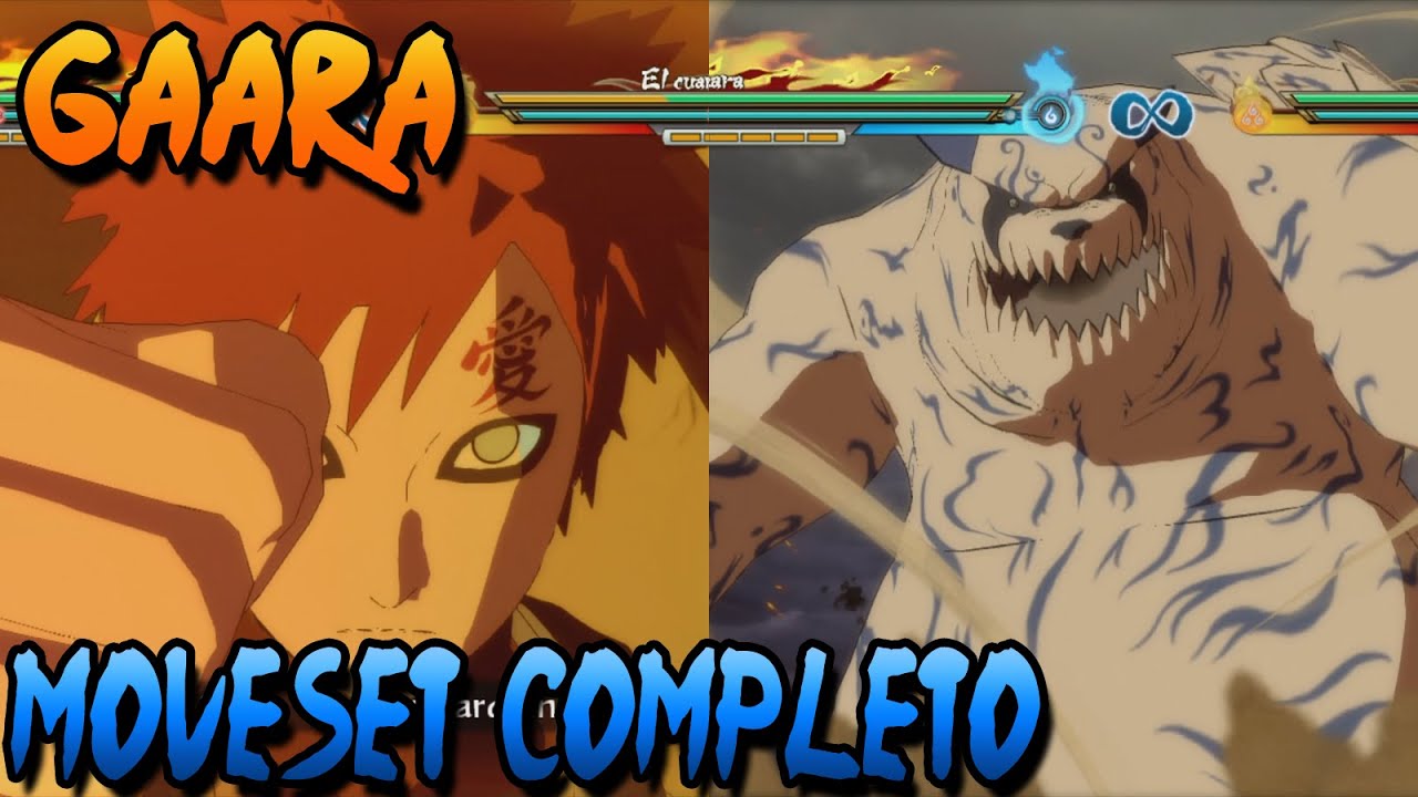 Naruto Storm Revolution: Gaara + The Two Awakening Complete Movesets + Explicación Arena Defensiva