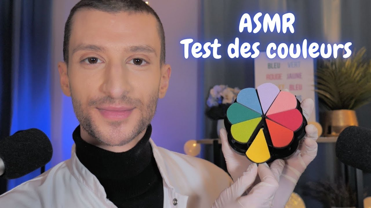 ASMR Roleplay Test des Couleurs - Examen des yeux - Médical