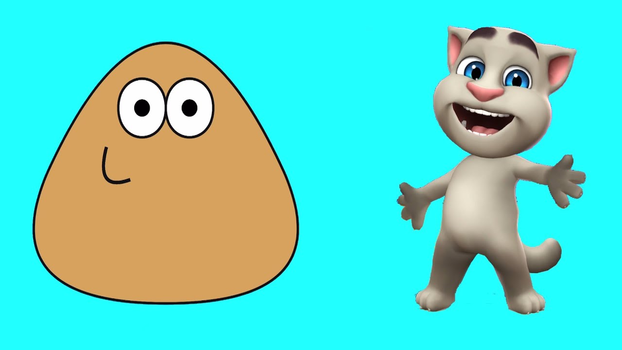 Pou  y su gato Tom - Pou juega con el gato Tom. Juegos de mascotas.