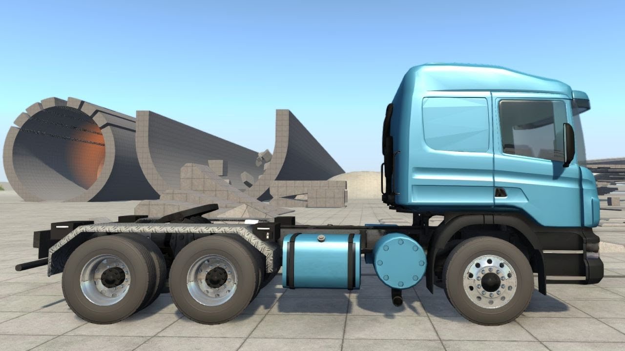 BeamNG Drive - Jalkku Semi EU Truck RXT730 Suspension Test