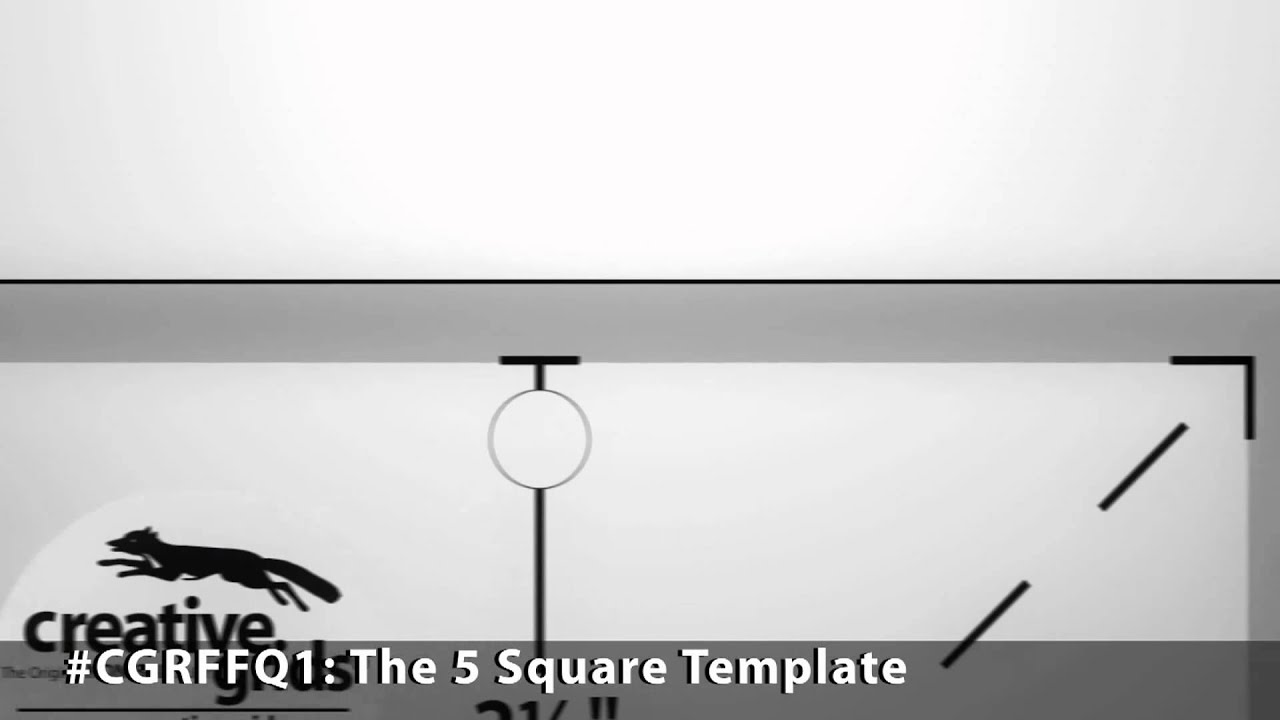 Creative Grids&reg; The Charming 5 Square Template - CGRFFQ1