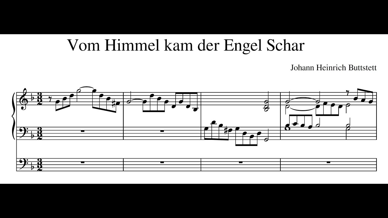 Johann Heinrich Buttstett – Vom Himmel kam der Engel Schar
