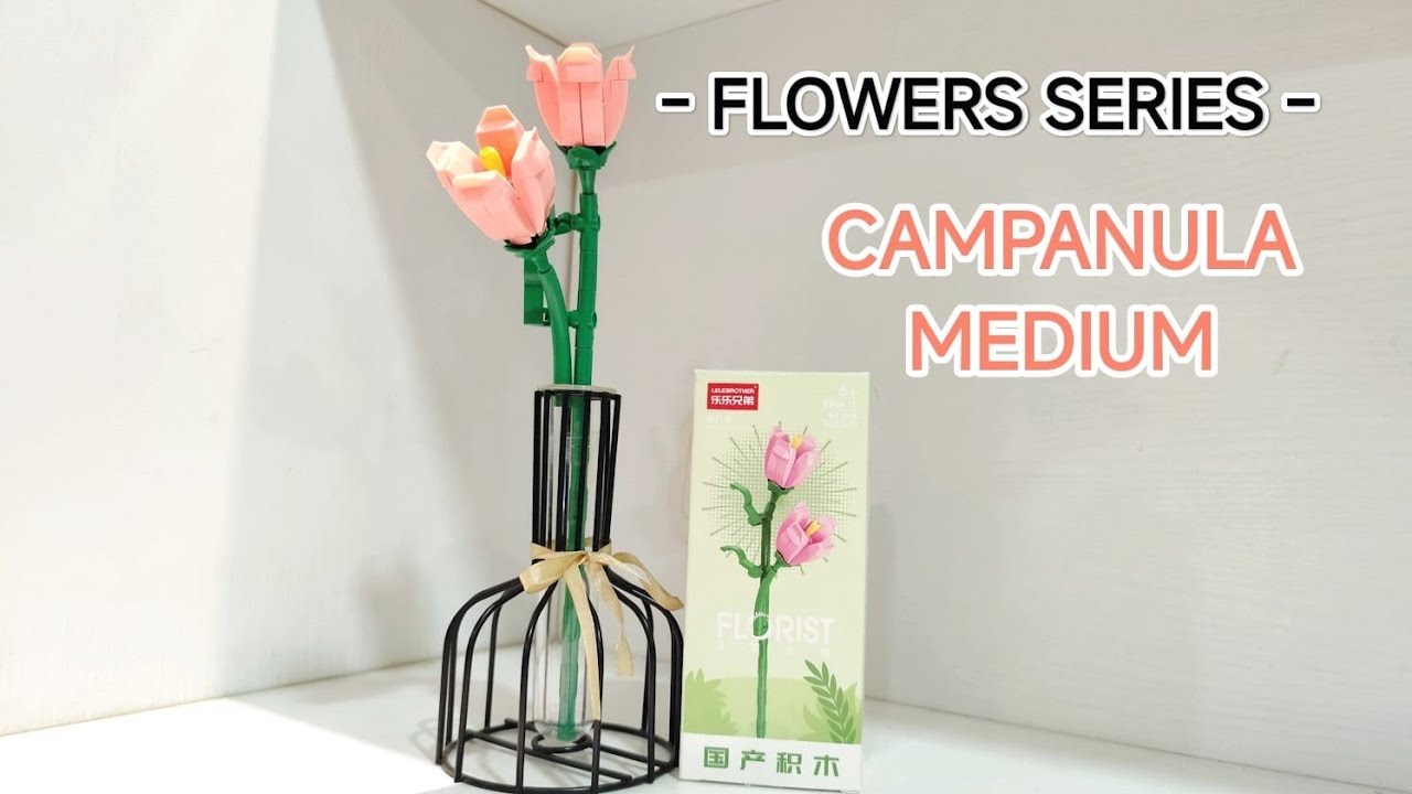 Unboxing & Build Toy Micro Brick Campanula Medium flower/ Mainan Micro Brick Flower series