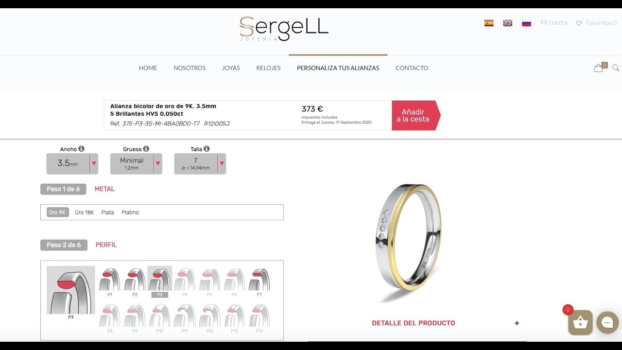 Personaliza tus alianzas con Joyer&iacute;a SergeLL