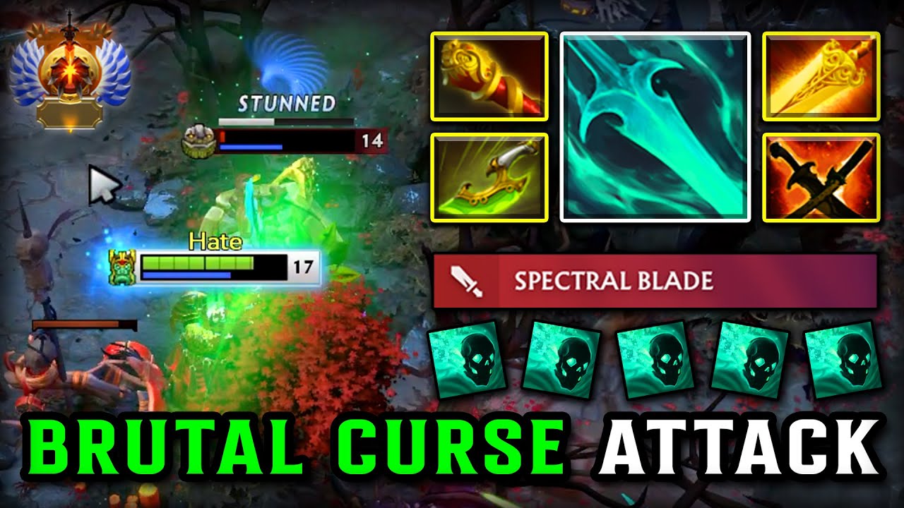 BRUTAL SPECTRAL BLADE CARRY Wraith King | With Radiance Burn DPS & HIT LIKE A Truck | 7.38c DOTA 2