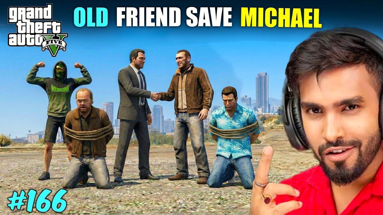 OLD FRIEND SAVE MICHAEL | TECHNO GAMERZ GTA 5 NEW VIDEO 166 | UJJWAL GTA 5 NEW EPISODE 166 | GTA 5 