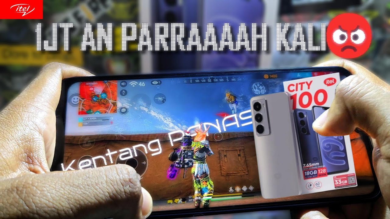 Itel City 100 128GB Game Test Free Fire Max || Handcam || UNISOC T7250 (12nm) || 5200 mAh