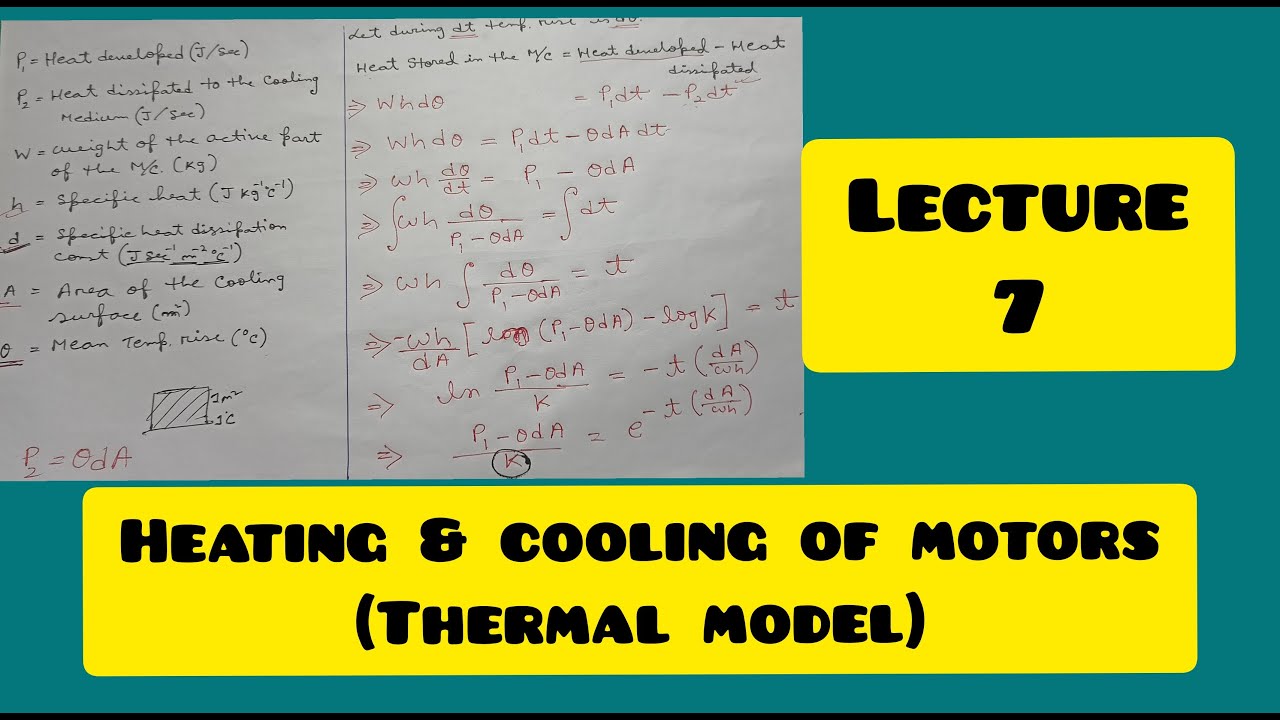 Heating and cooling of motor