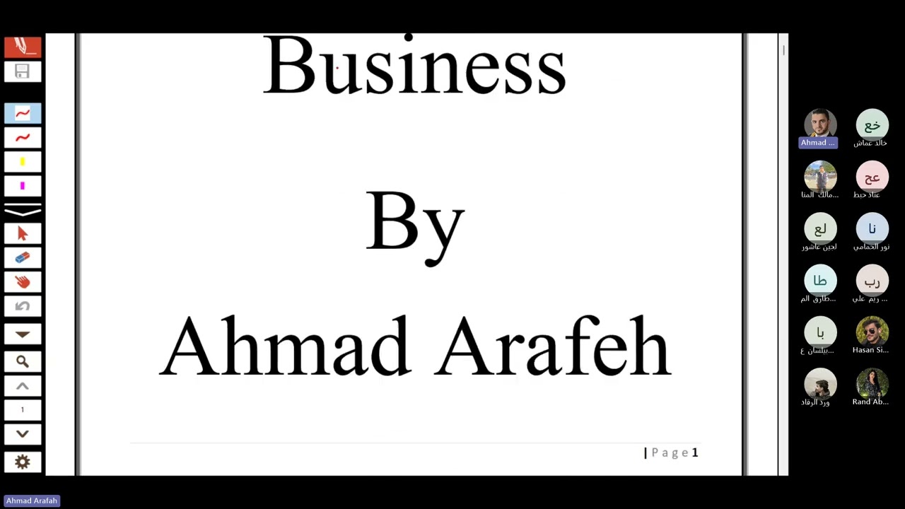مبادئ الإحصاء للأعمال Lec 1