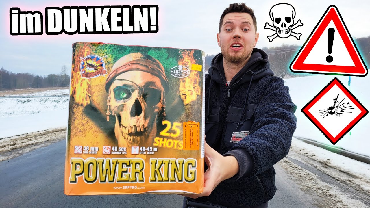 VERBOTEN IN DEUTSCHLAND⛔️! Ich zünde das HEFTIGSTE SILVESTER FEUERWERK aus TSCHECHIEN im DUNKELN an!