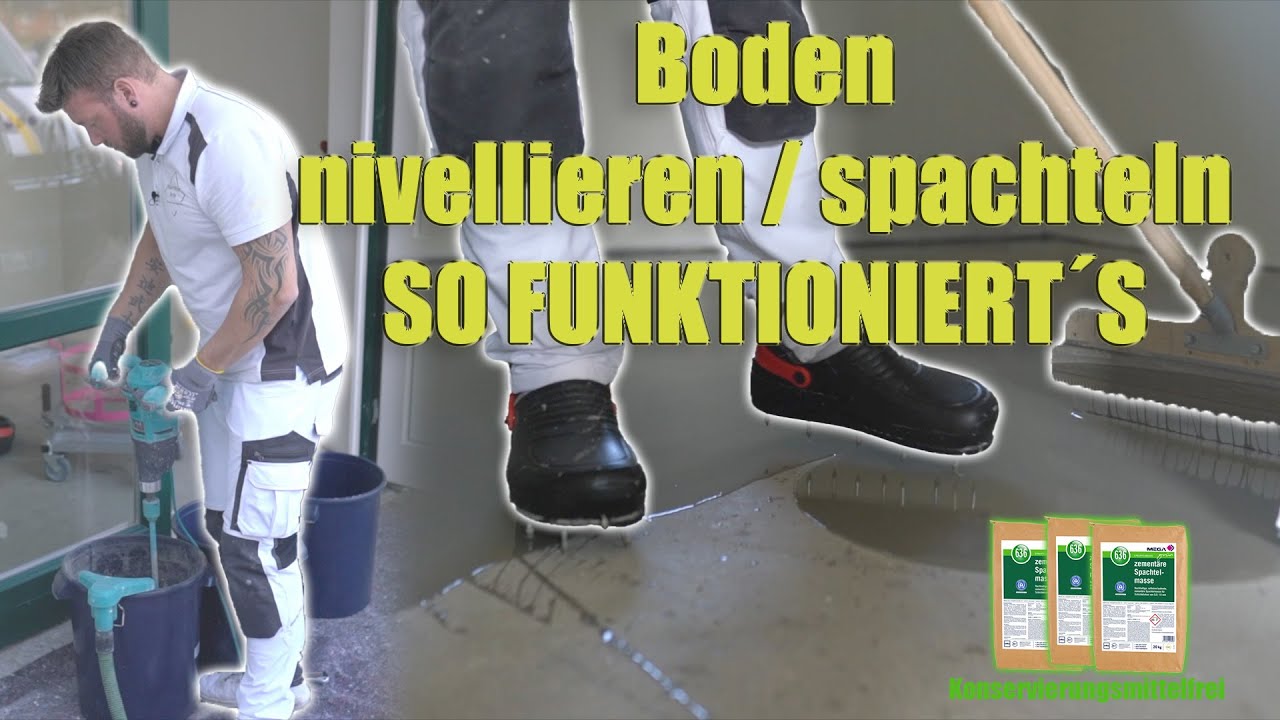 Bodenausgleichsmasse richtig verarbeiten/ So funktioniert´s 👨🏼‍🎨