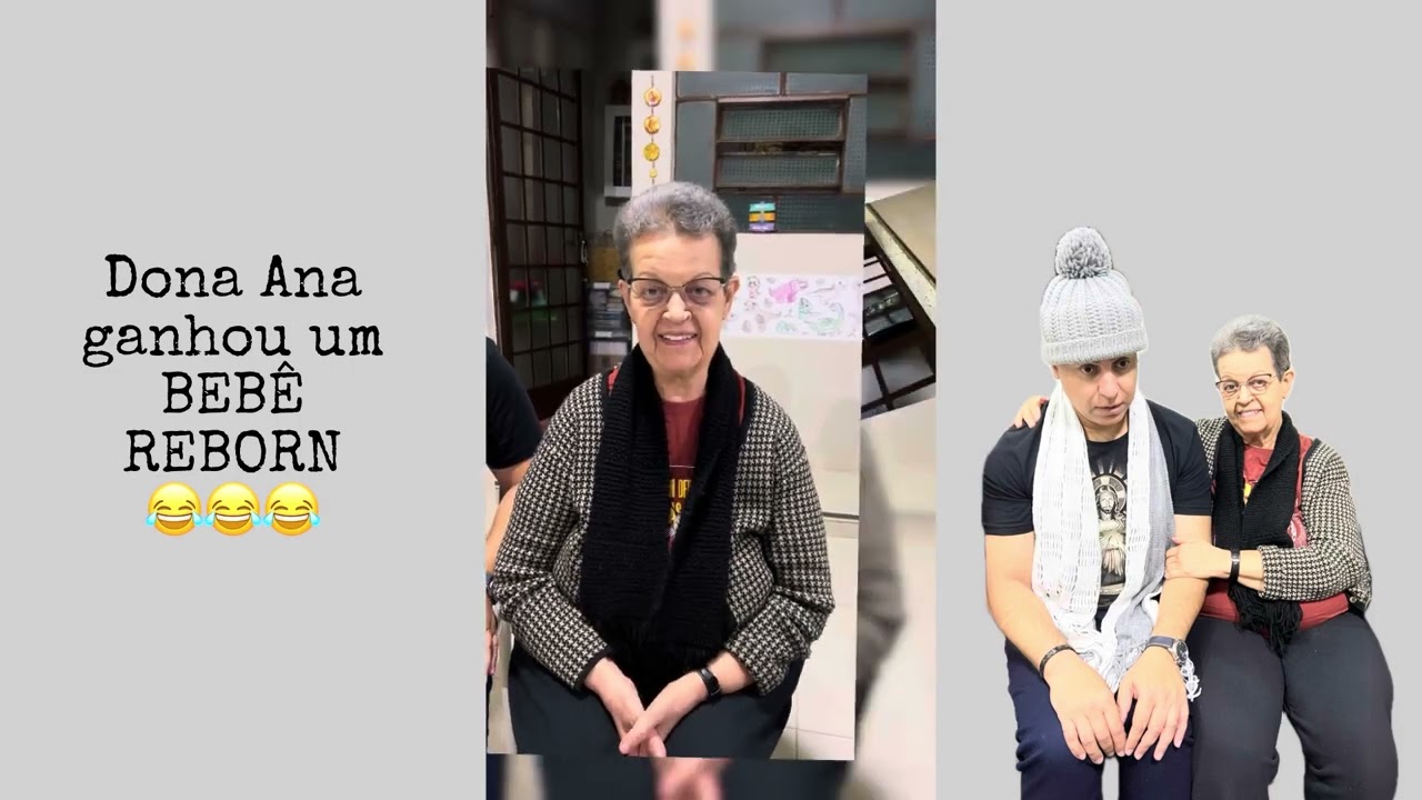 Mãe do padre Chrystian ganhou um bebê reborn!