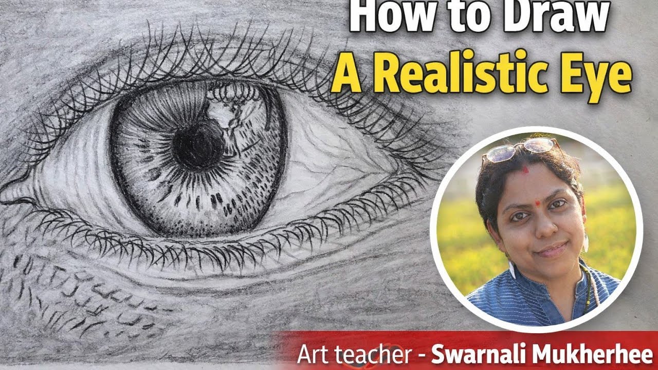 Realistic Eye Pencil Sketching | Step-by-Step Shading & Detailing Tutorial