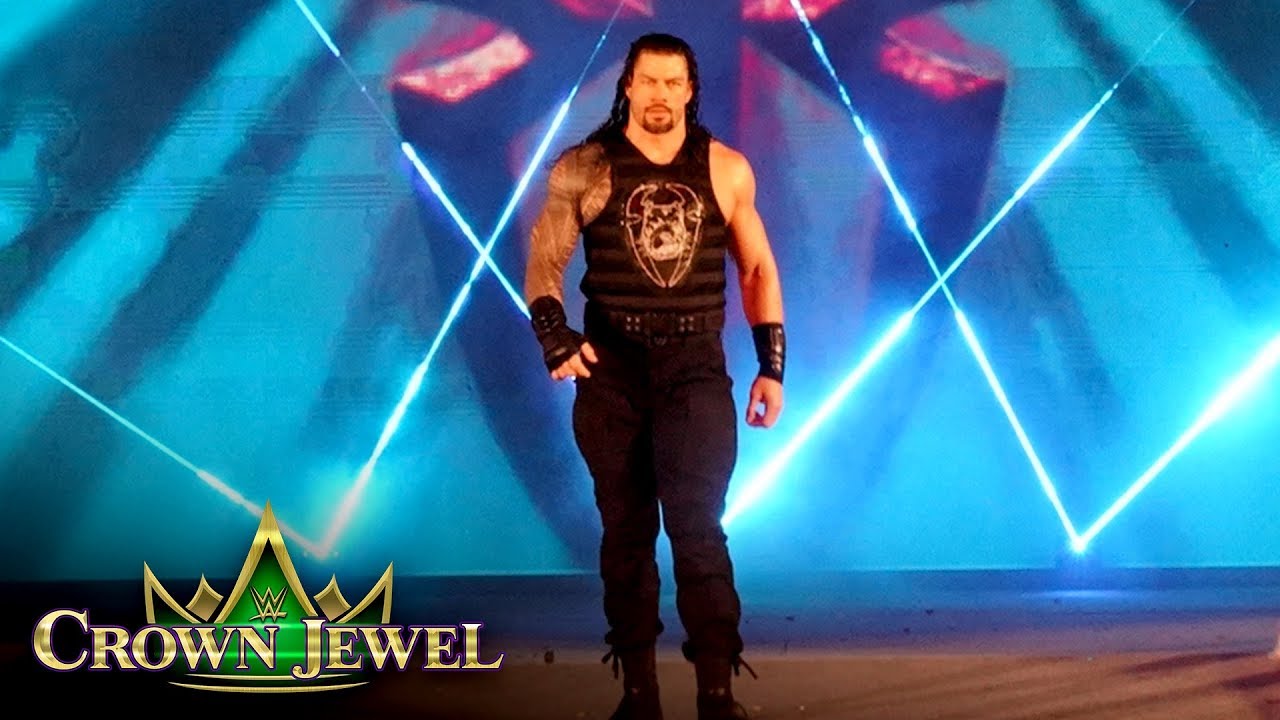 Roman Reigns&rsquo; entrance lights up the sky: WWE Crown Jewel 2019 (WWE Network Exclusive)