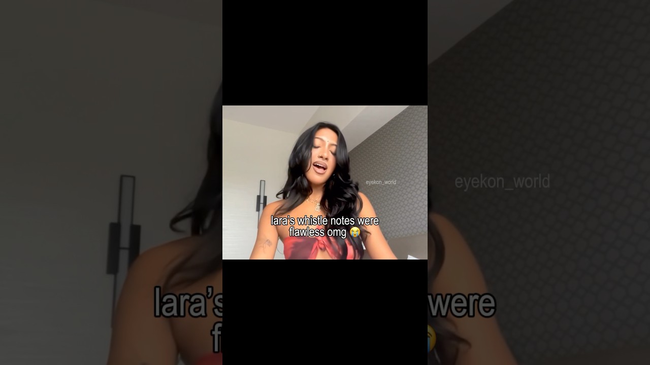 lara makes singing whistle notes look easy 😭 #katseye