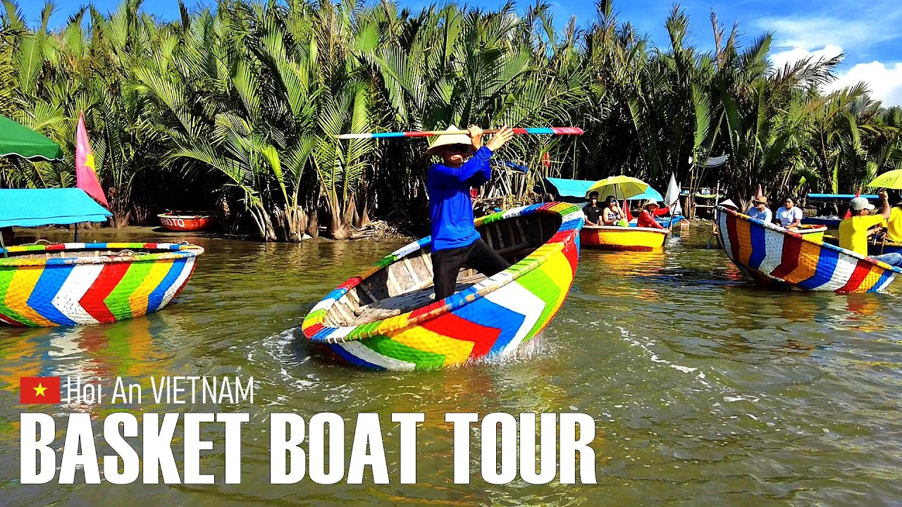 Basket Boat Tour - Summer 2024 - Hoi An, Vietnam 🇻🇳 - Virtual Experience [4K]