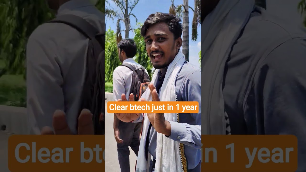 How to clear your back in btech just one year #btech #technicalinstitute #aktulucknow