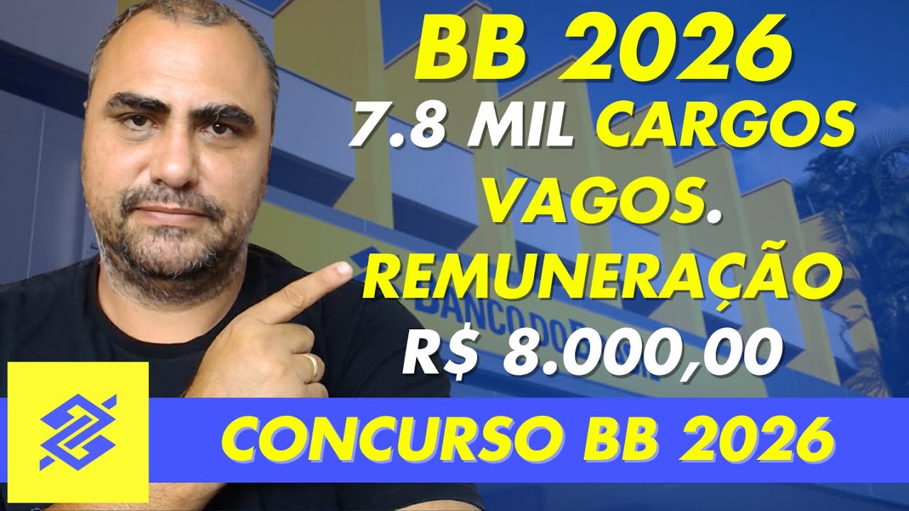Concurso do Banco do Brasil de 2026 está próximo!