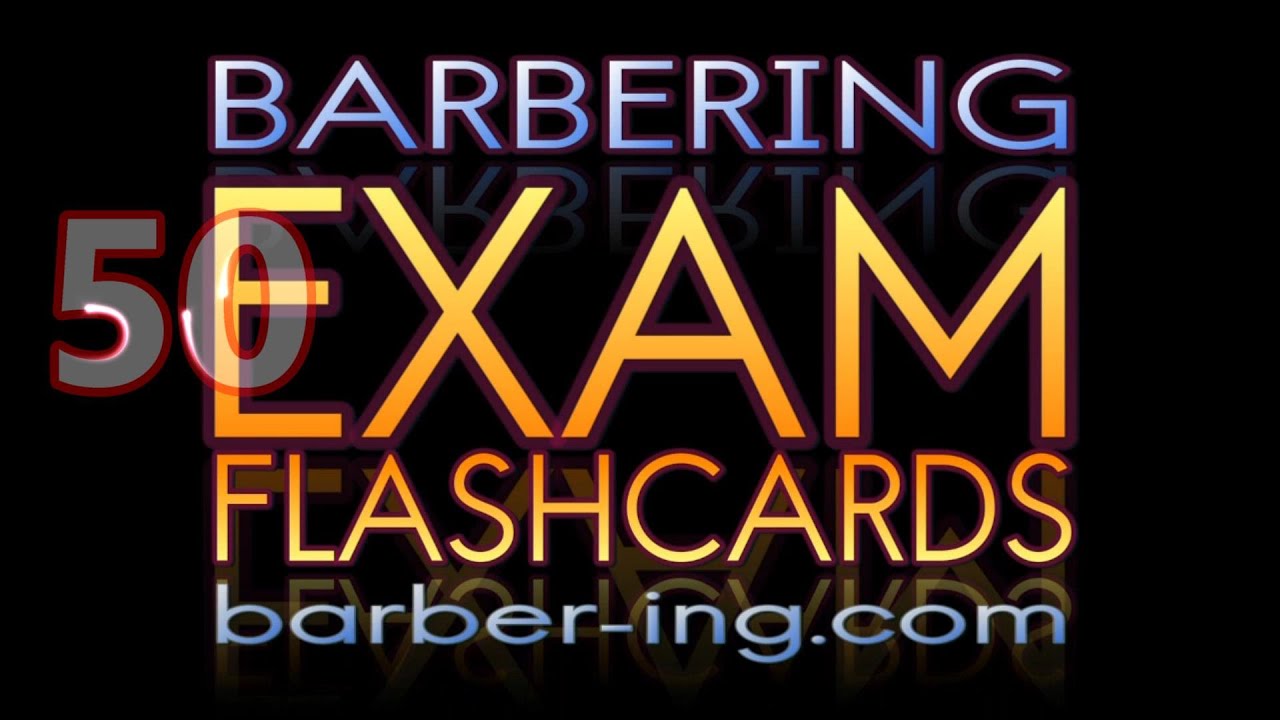 50 Q and A Flashcards for Barber Students