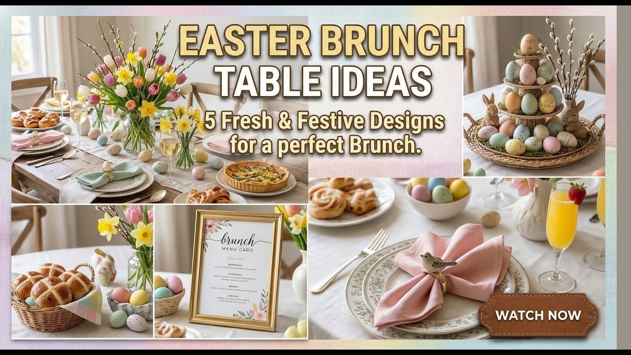 Host the Perfect Brunch! 🐣 Easter Brunch Table Ideas 2026 with DIY Pastel Dining Decor