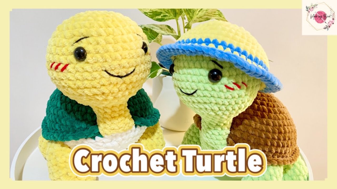 Crochet Turtle Plushie – Easy Amigurumi Tutorial! 🐢🧶