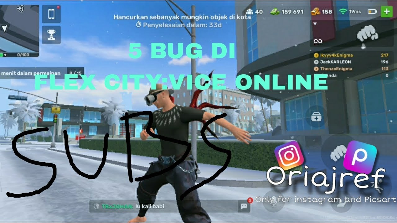 5 BUG DI FLEX CITY:VICE ONLINE ||