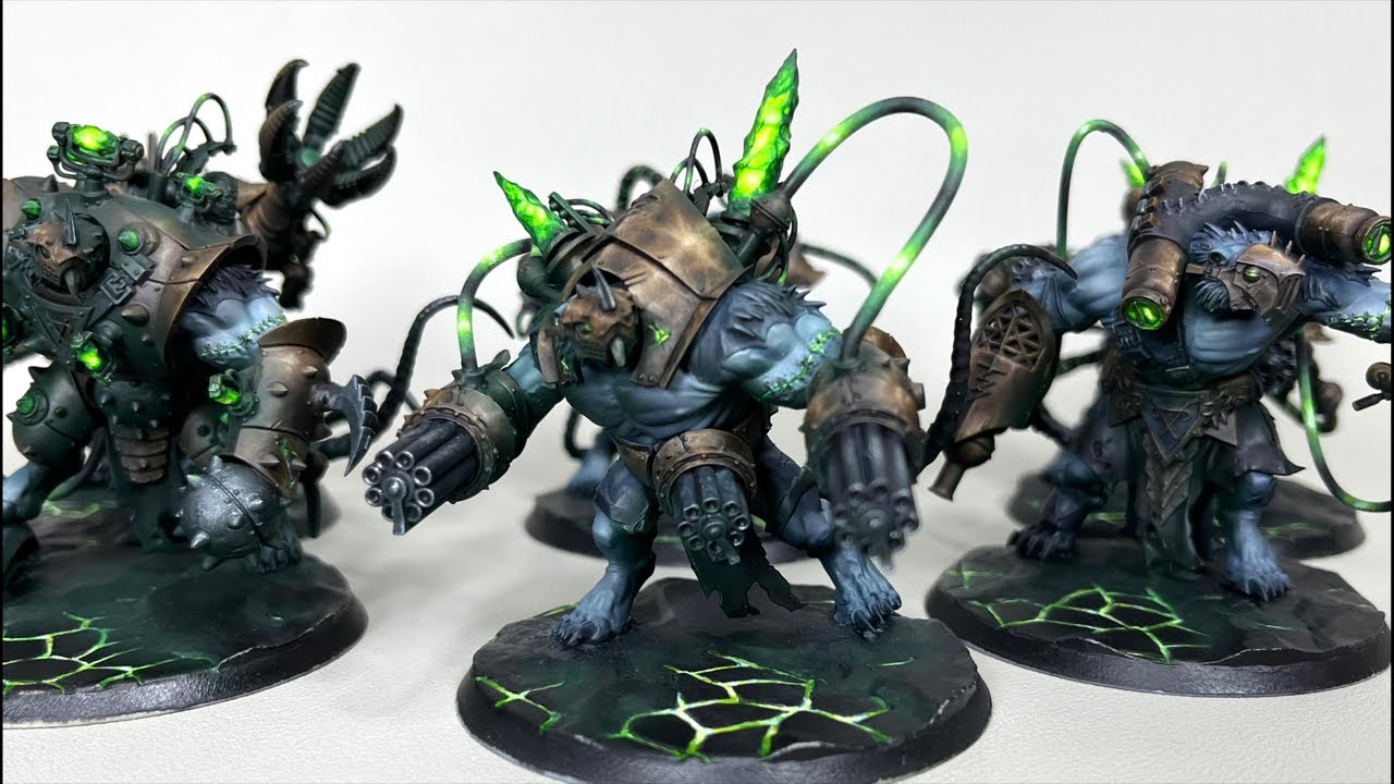LIVE airbrush & brush Painting Warhammer miniature Glowing effect & OSL Real-Time Painting + Q&A
