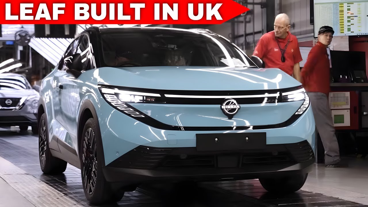 Новый Nissan Leaf запущен в производство в Великобритании. Подробности о переоборудовании завода ...