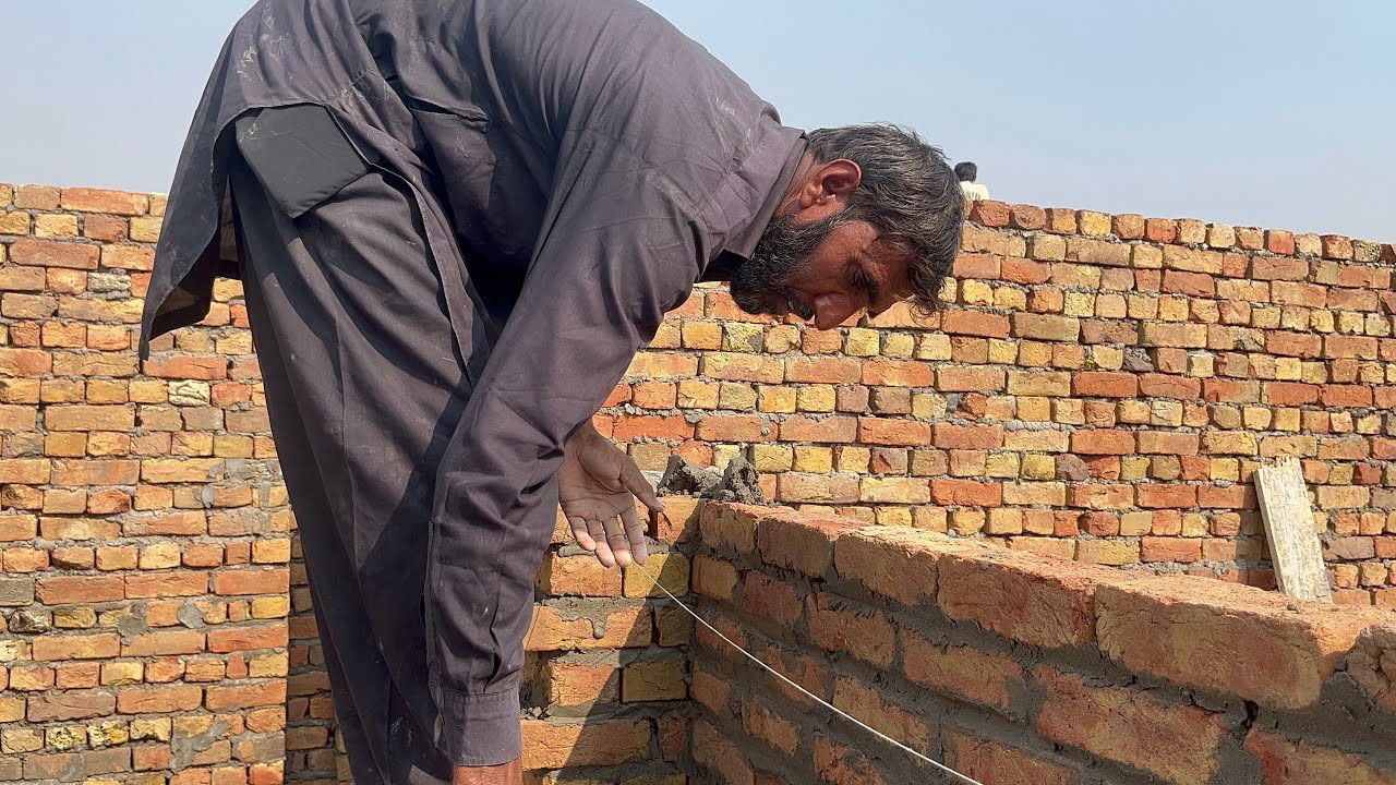 Satisfying Brick Work ASMR | Hardworking Labour | Relaxing Construction Sounds