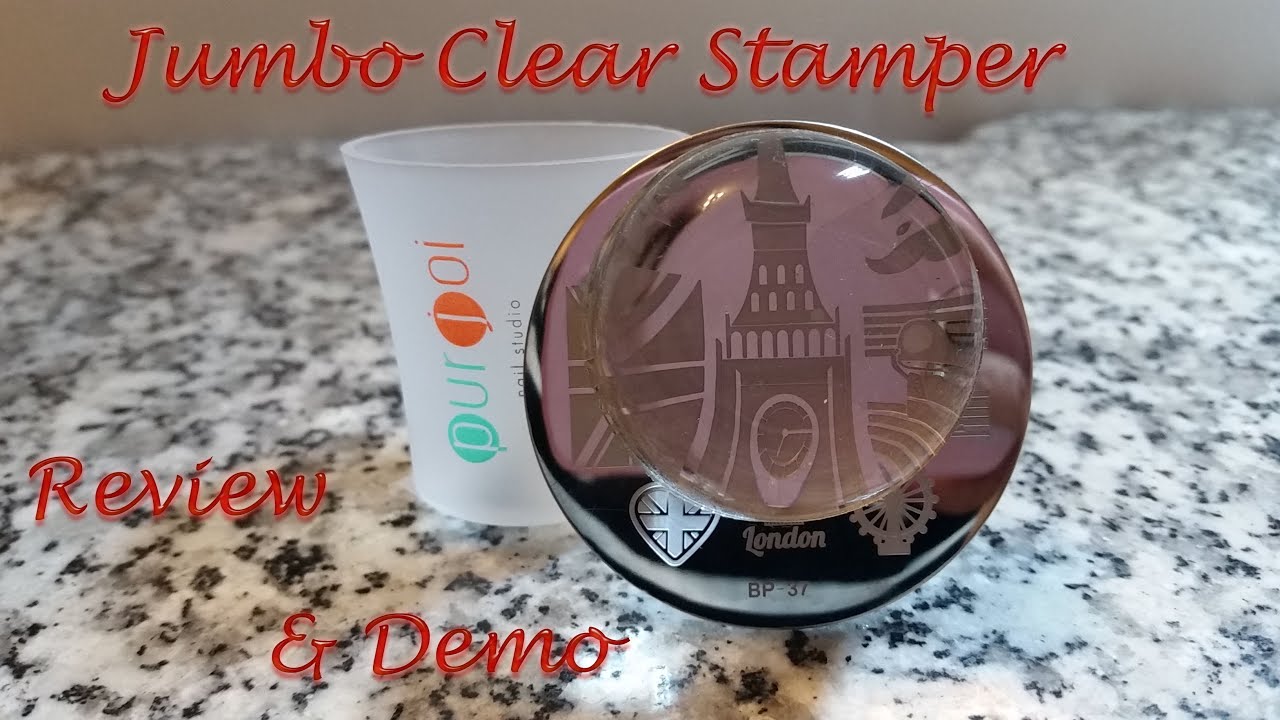 Purjoi Jumbo Clear Jelly Stamper - Review & Demo