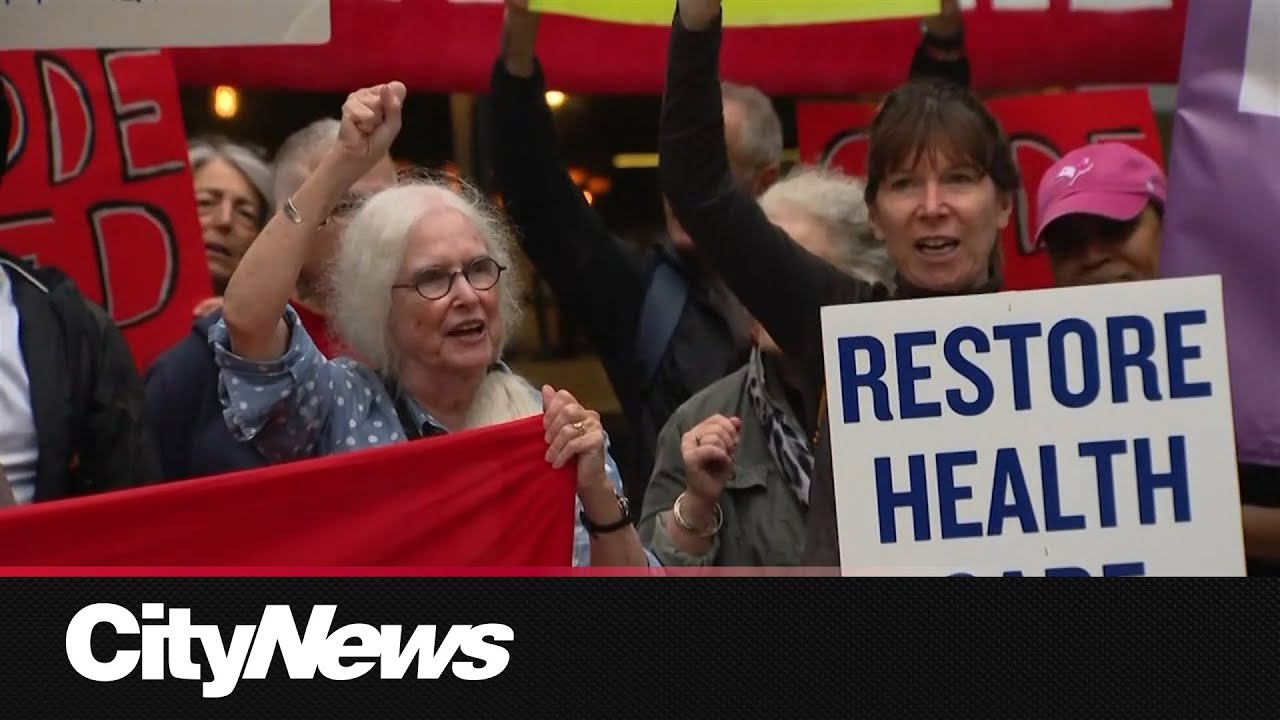 Protest over Ontario’s push for private health clinics