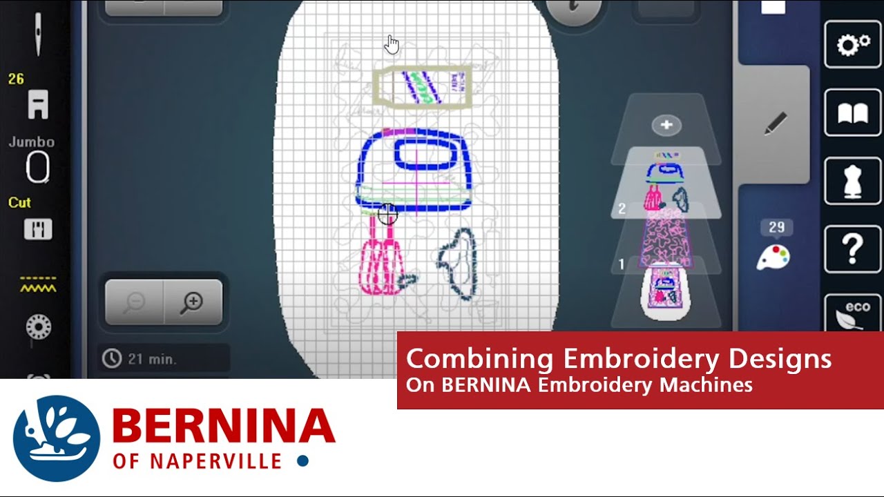 Combining Embroidery Designs on BERNINAs