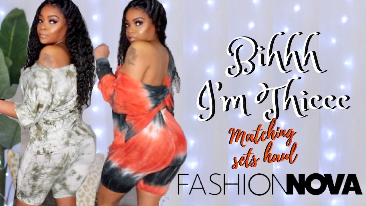I’VE GAINED WEIGHT -MATCHING SETS TRY ON HAUL ft  Fashion Nova