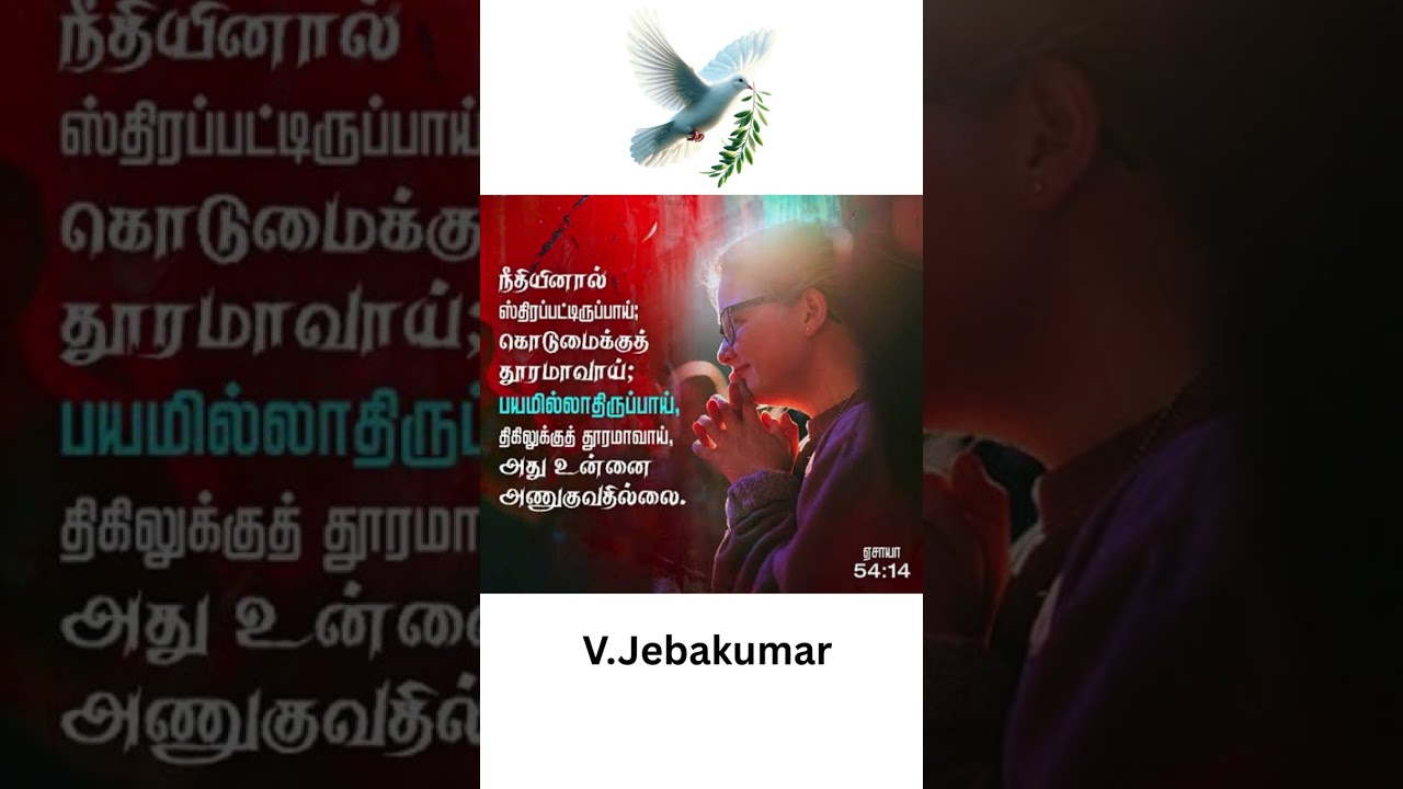 You shall not fear                                                             @Pastor V. Jebakumar 