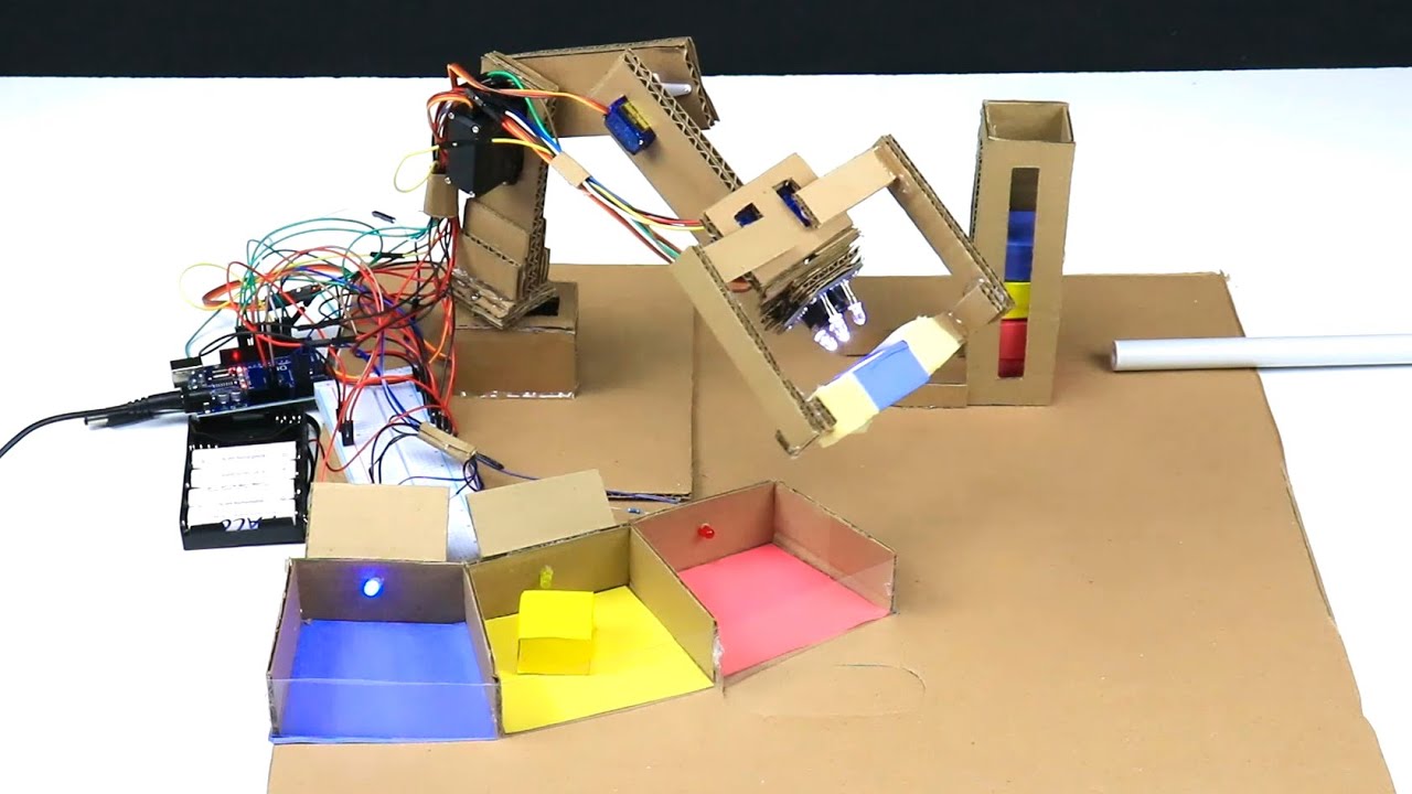 How to build a color sorter with Arduino - Code and diagram
