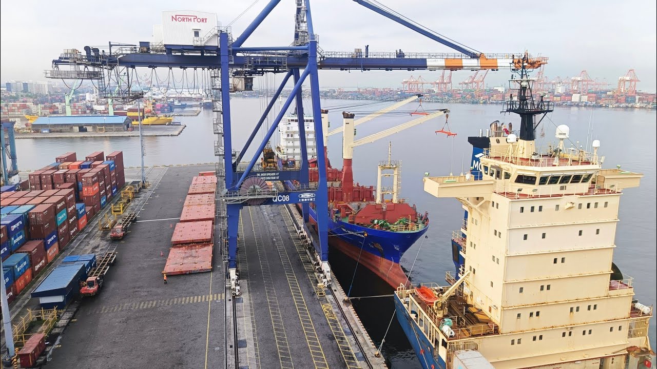Ocean Peace: Unloading Cargo from the Ship