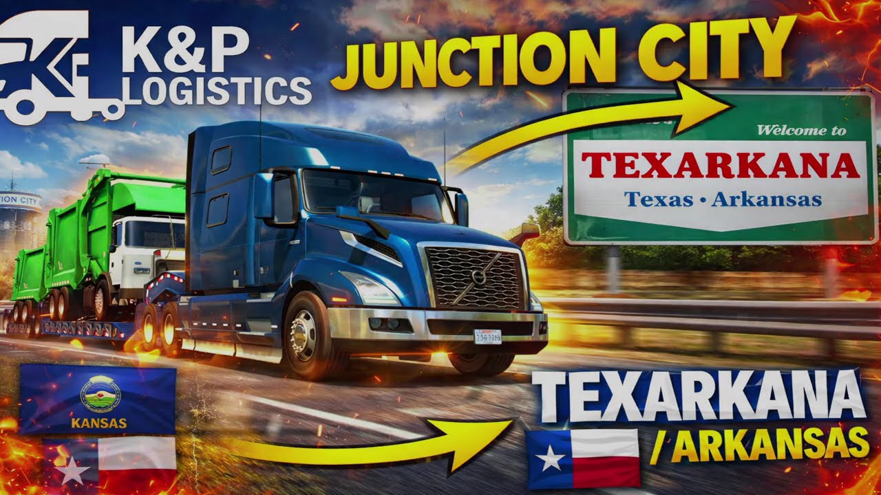 ATS Timelapse | K&P Logistics | Junction City (KS) → Texarkana (TX/AR)